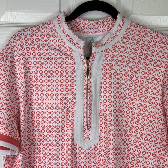 Cabana Life golf short sleeve collared 1/4 zip top sz xl - Picture 2 of 6